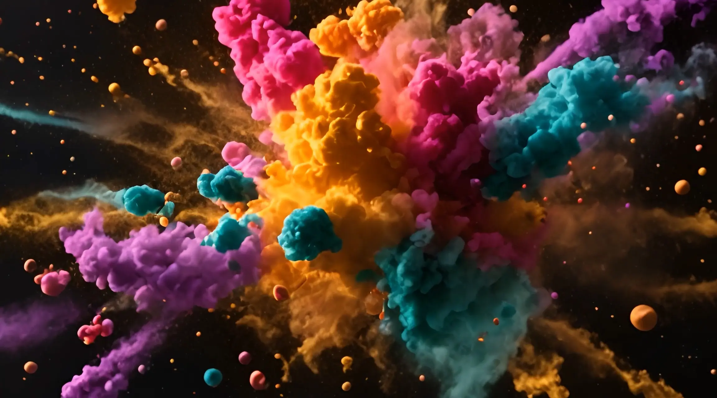 Cosmic Color Burst Abstract Stock Video